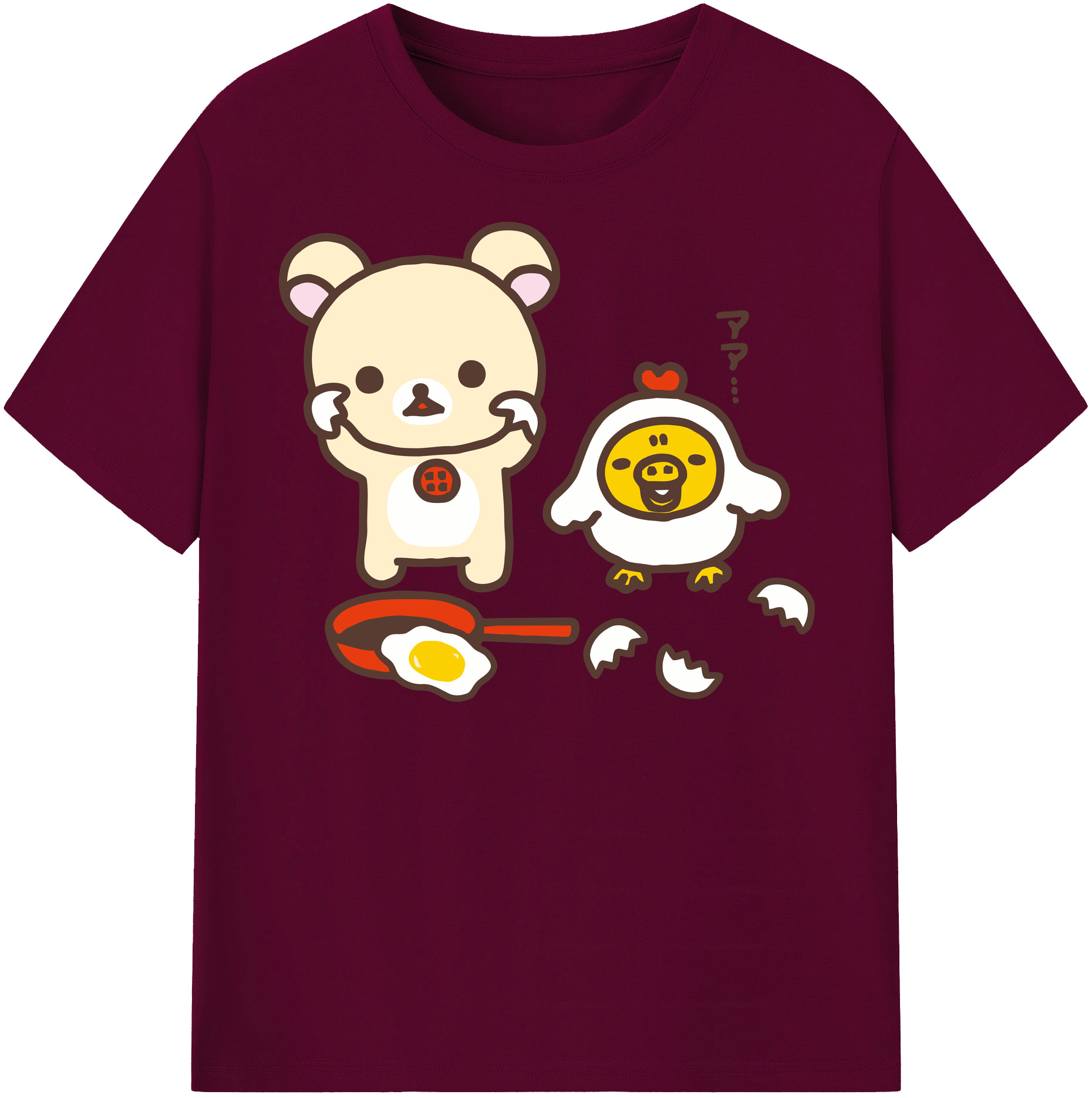 （画像用） リラックマ リラックマ キイロイトリ Rilakkuma Korilakkuma Kiiroitori レディースカジュアルプリントTシャツ（綿100％）